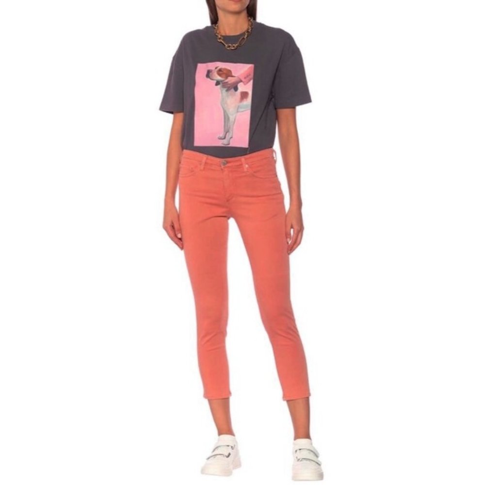 AG Jeans Prima Sateen Mid-Rise Crop Pants